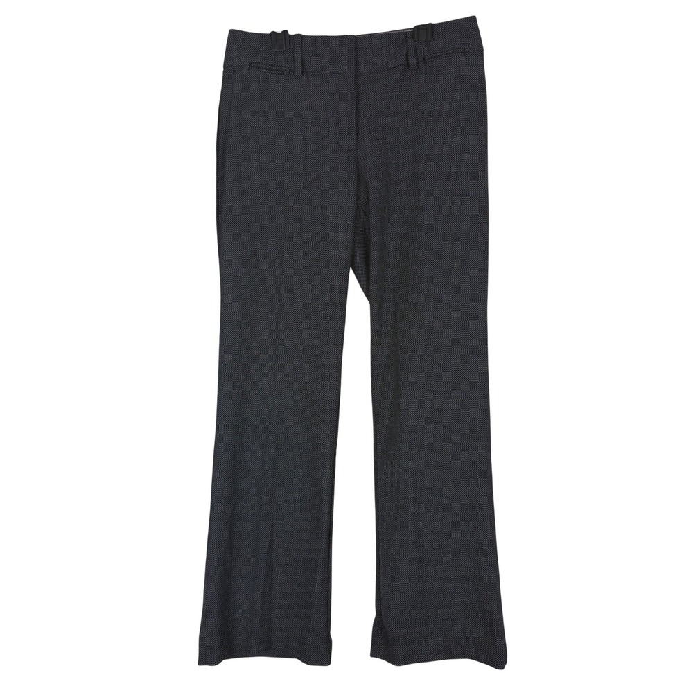 Loft Petites Julie Trouser Gray Birds Eye Textured Dress Pants Office Size 2P